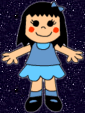 La muneca vestida de azul